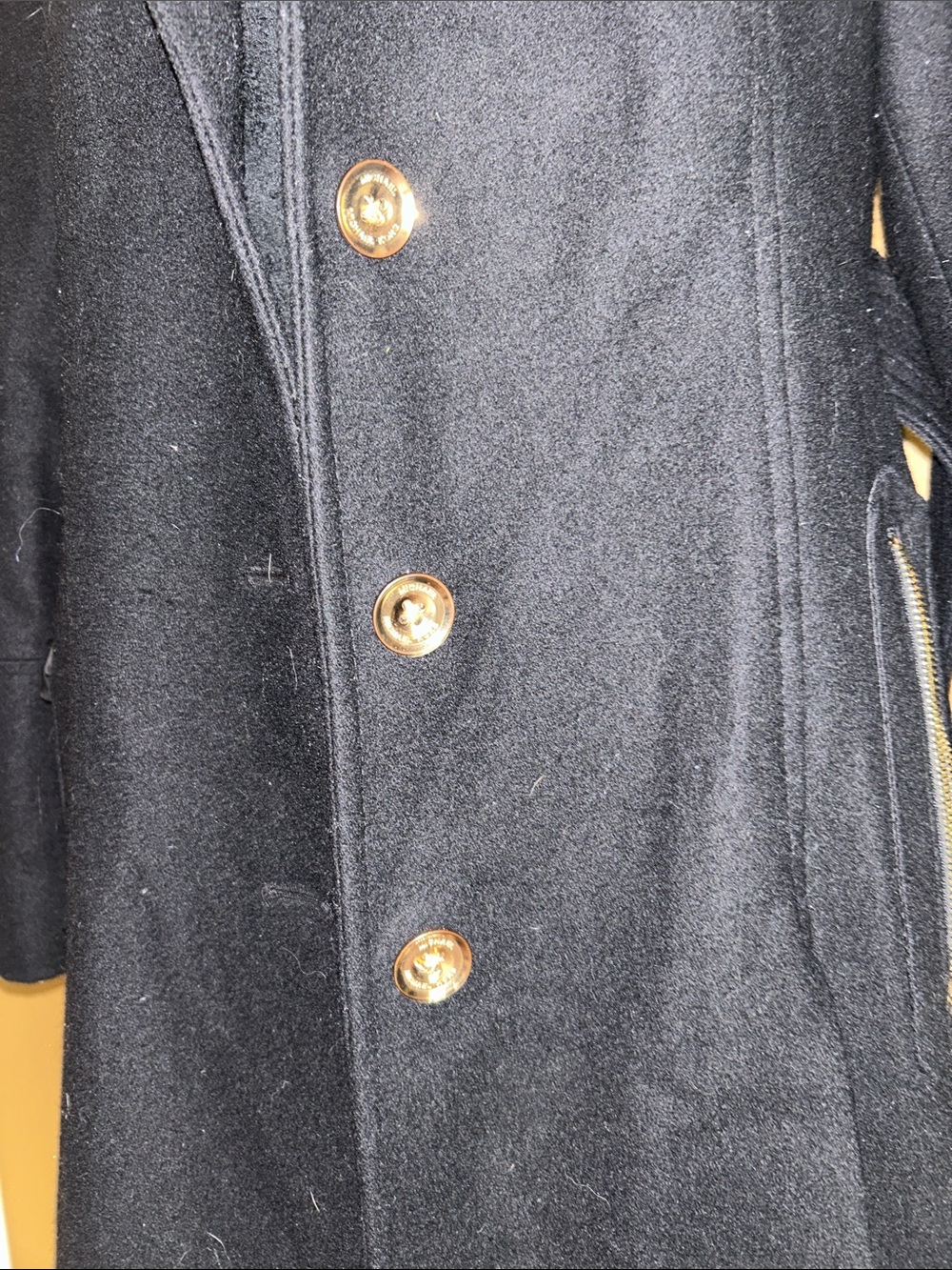Michaels Black Women's no pea  Coat with Satin Lining - Picture 2 of 6